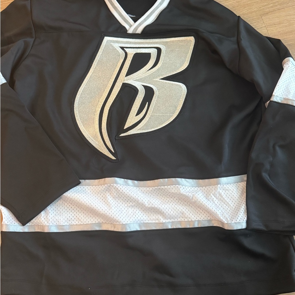 Black and White Hockey Jersey